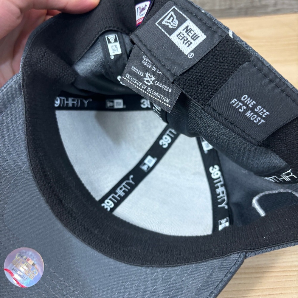 Boston Red Sox Hat‎ Cap Fitted One Size Flex Gray New Era World Series 2018 - Picture 8 of 11